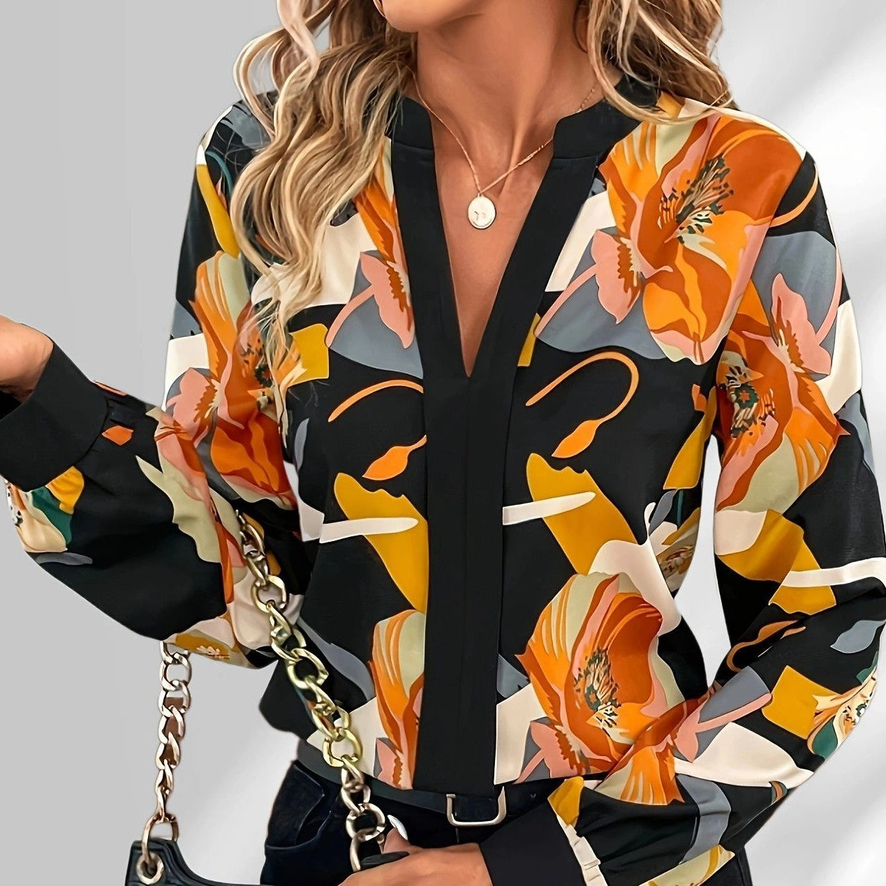 Printed Elegant All-match Plus Size Shirt For Women