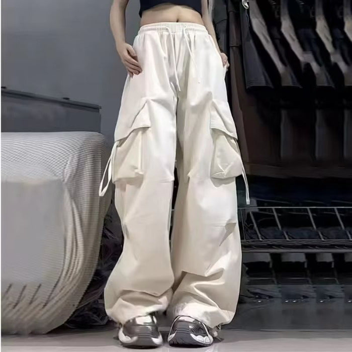 Loose Design Casual Mopping American Retro Trousers Women